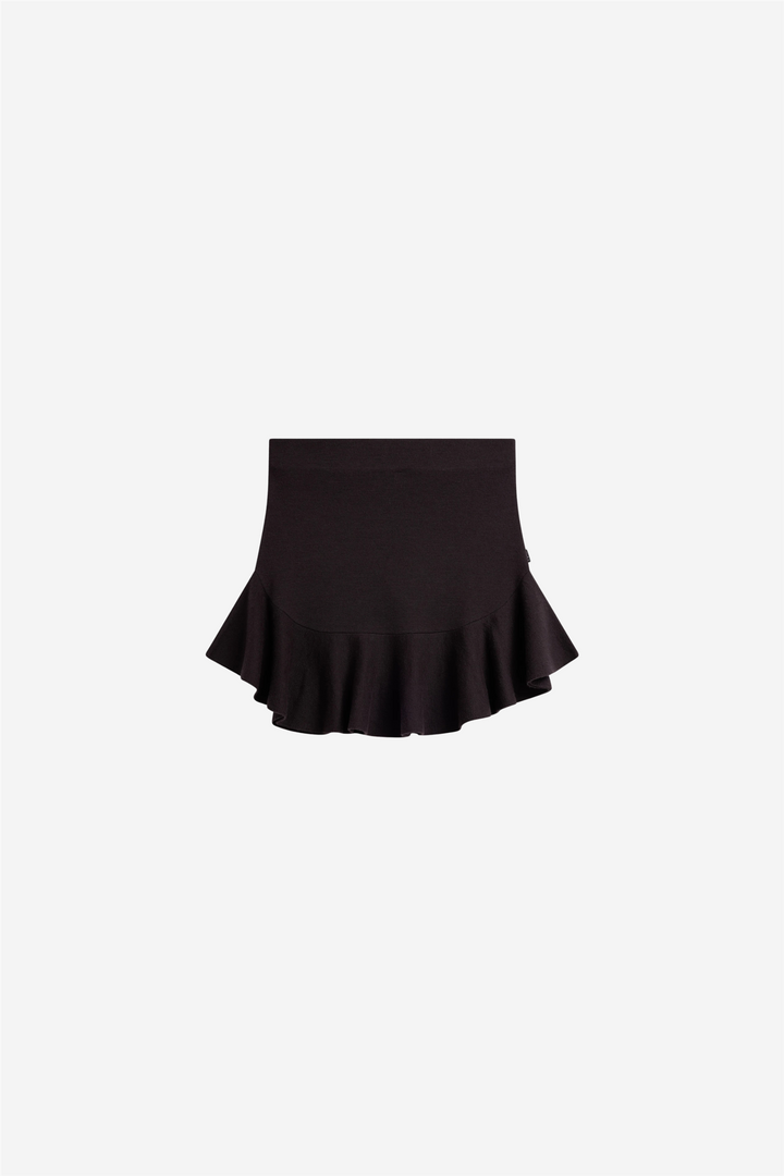 Karen Merino Skirt Dark Brown
