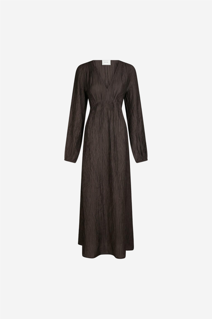 Silfi Crepe Dress Dark Brown