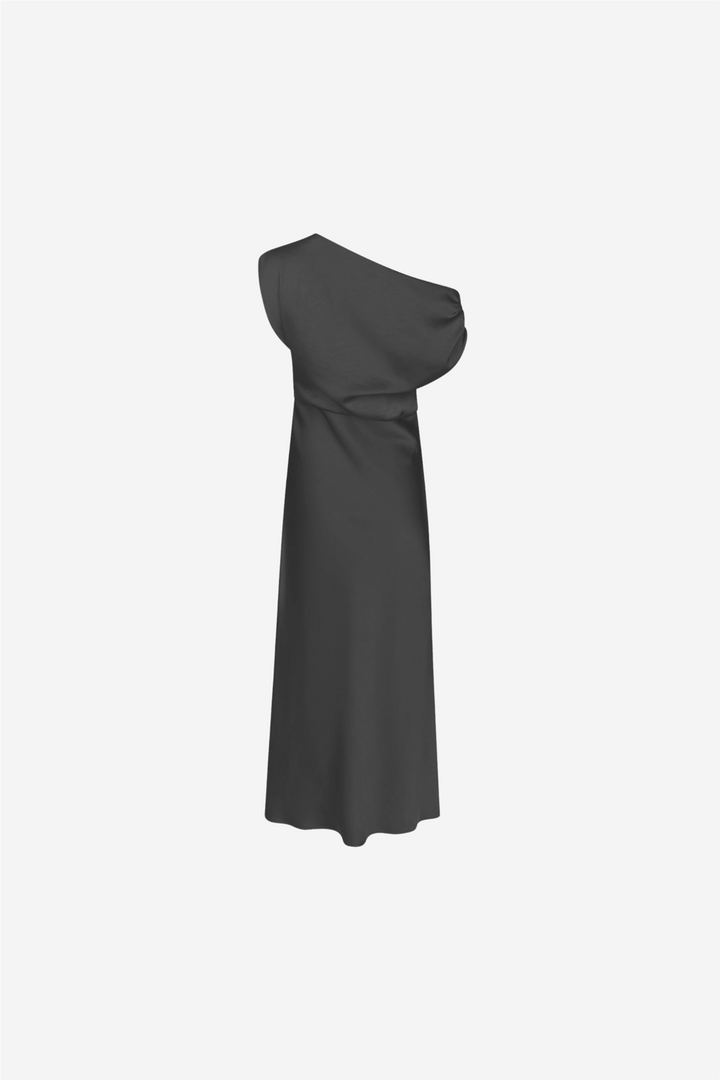 Lilith Heavy Sateen Dress Black