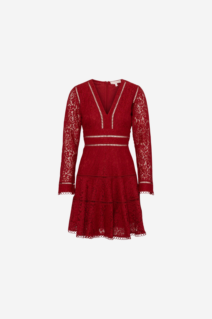 Ellie Dress Red Lace