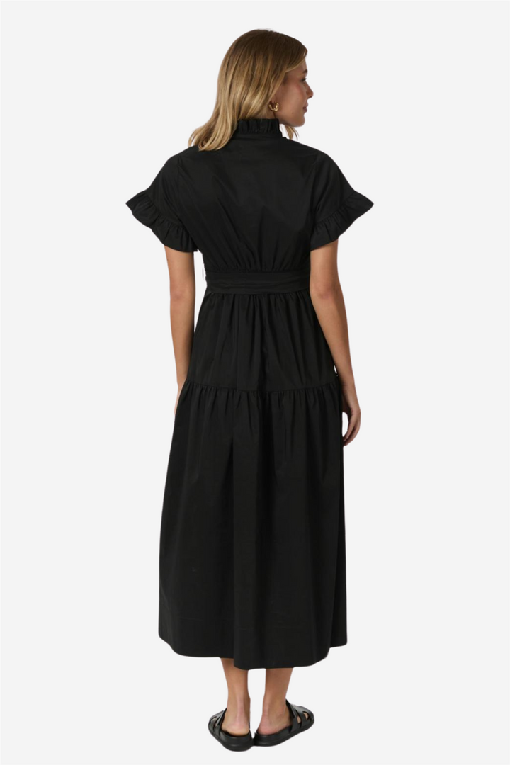 Nellie Poplin Dress Black