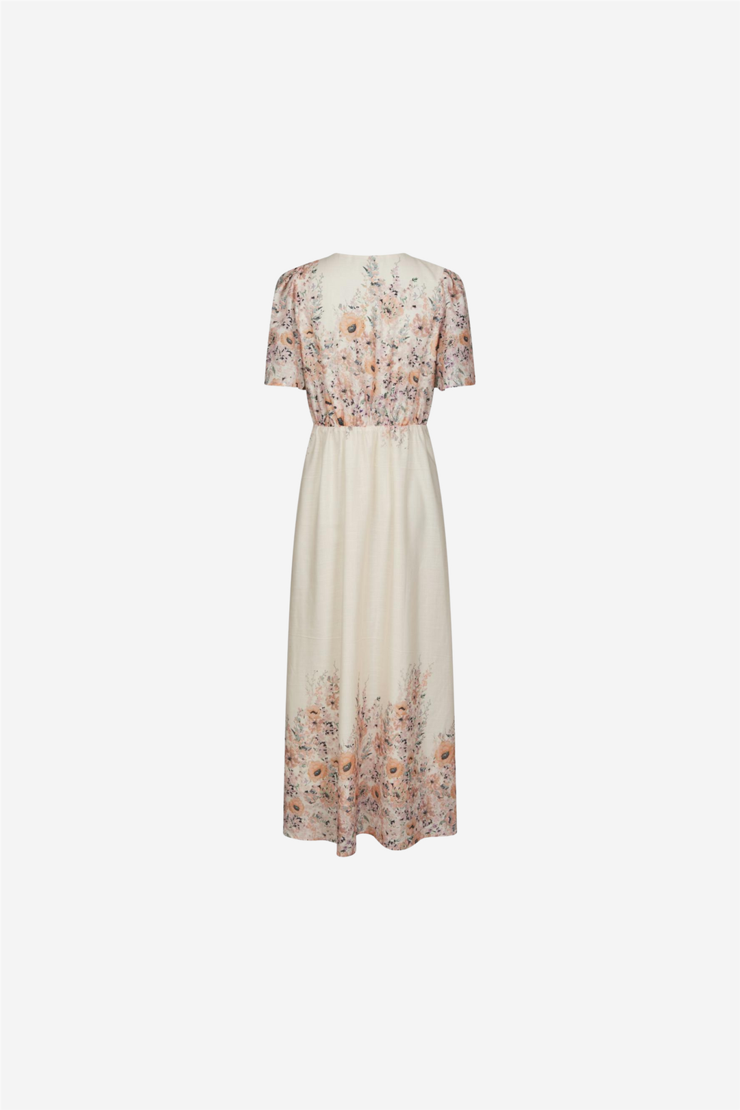 Serna Flower Print Dress Burned Powder