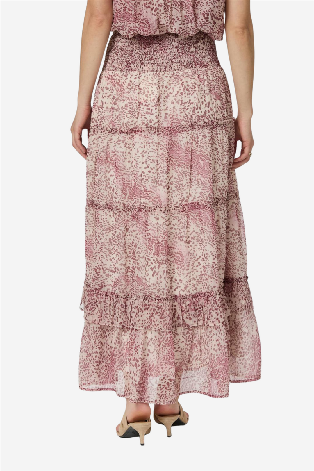 Todo Blur Graphic Skirt Evening Rose