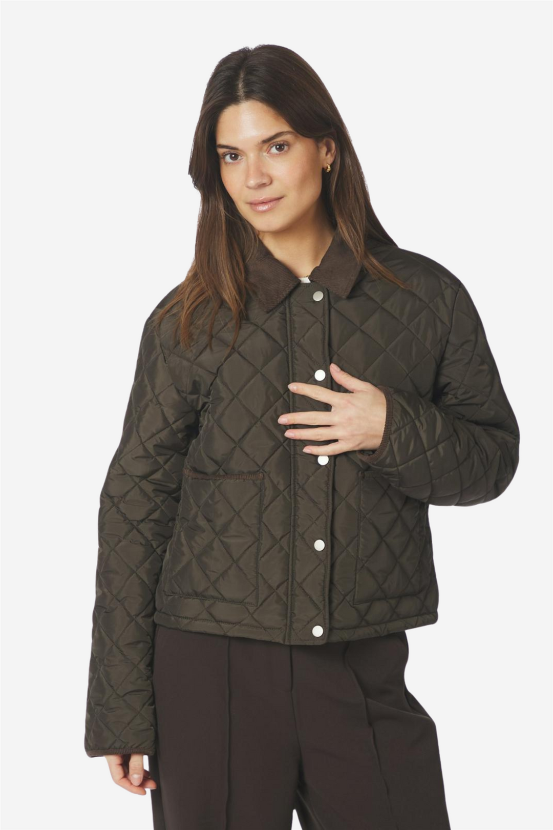 Kanya Quilt Jacket Khaki