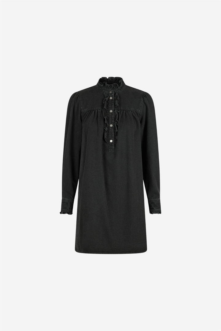 Ava Denim Dress Black