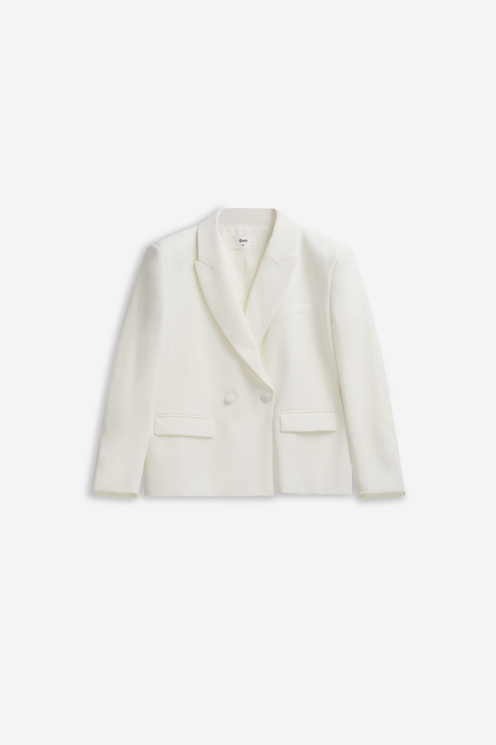 Refined blazer white