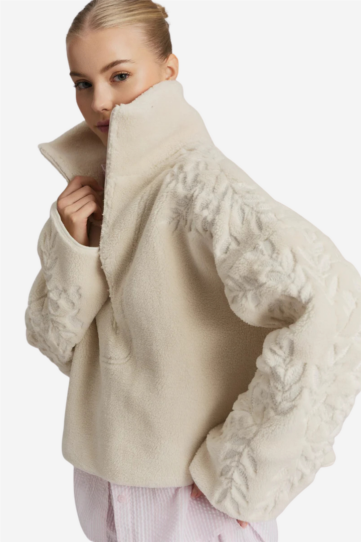 Enya Fleece Half Zip Cream