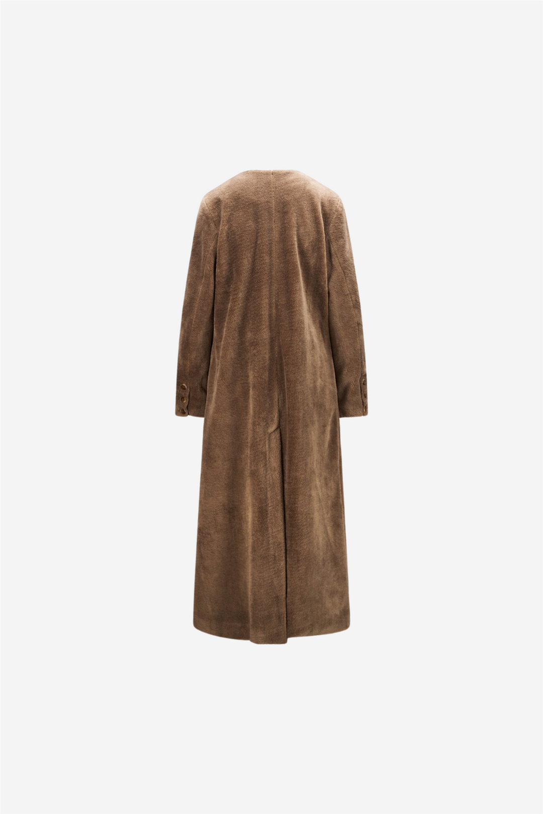 Emma Shearling Coat Mole Brown