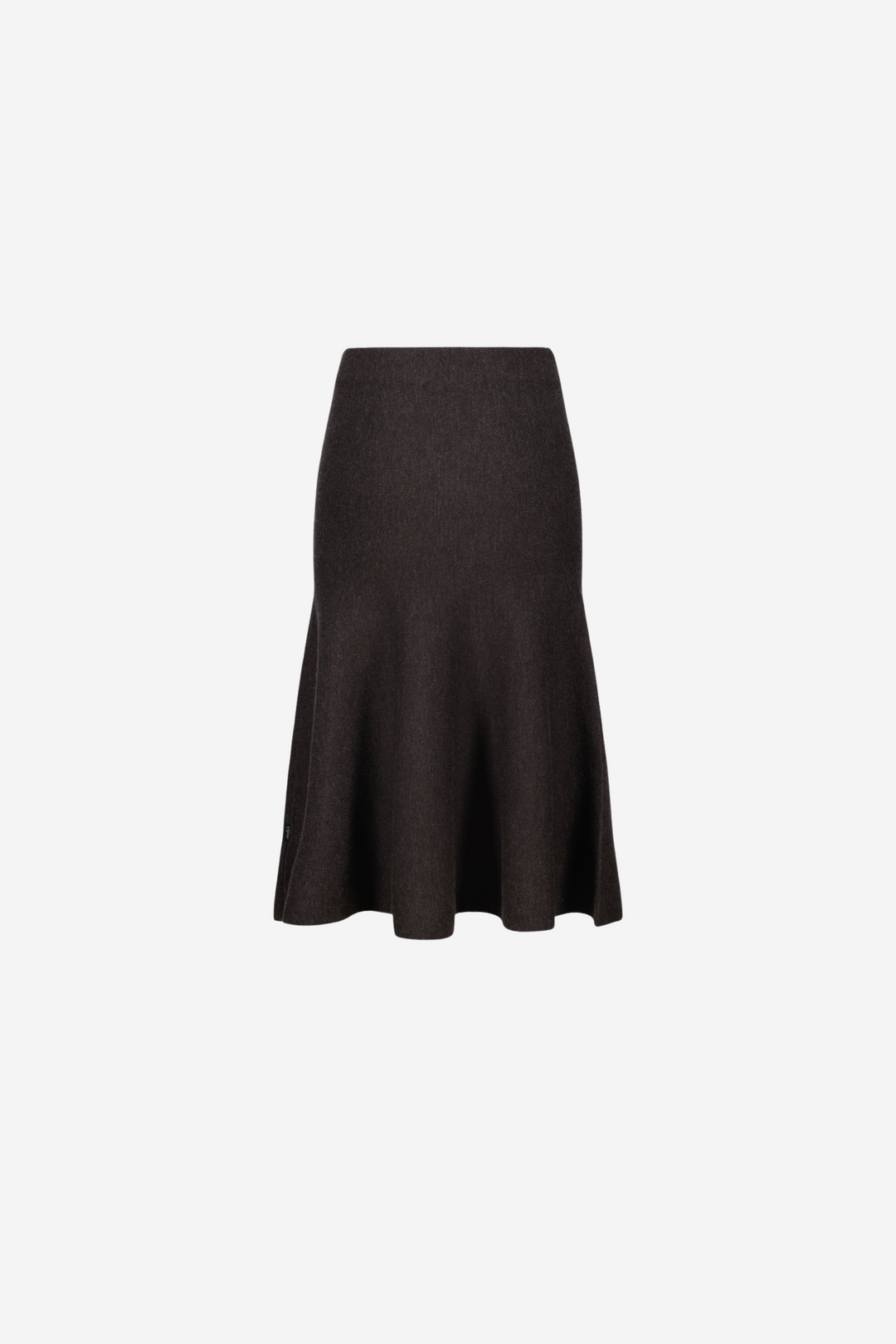 Darja Merino Skirt  Dark Brown Melange