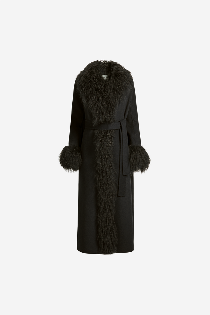 Lola Mongolian Coat Black