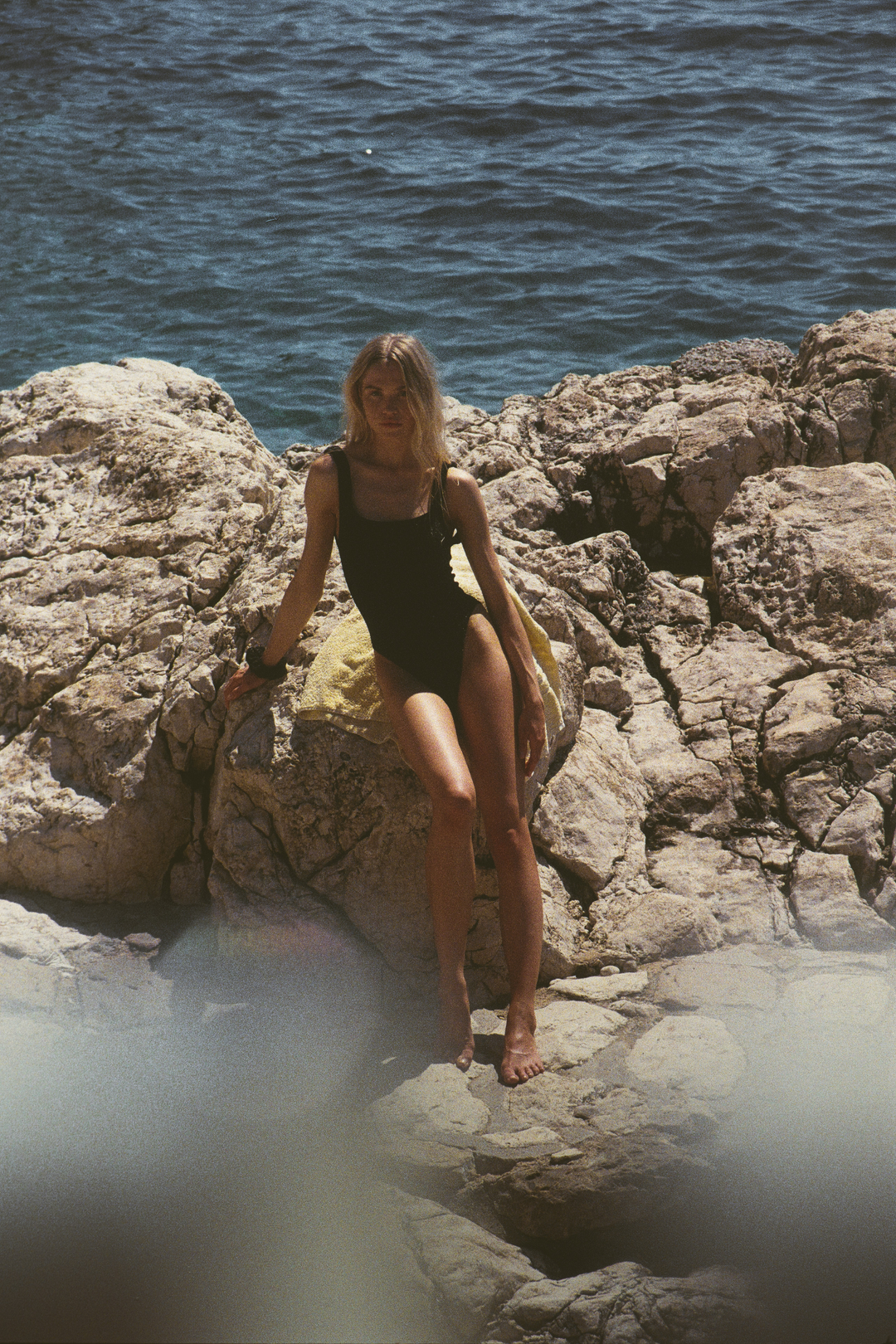Square Neck Swim Black