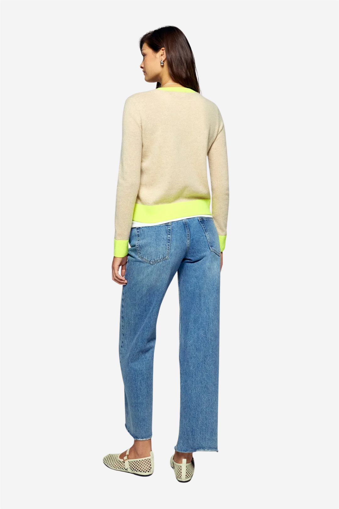 Crewneck Sweater Beige Chine