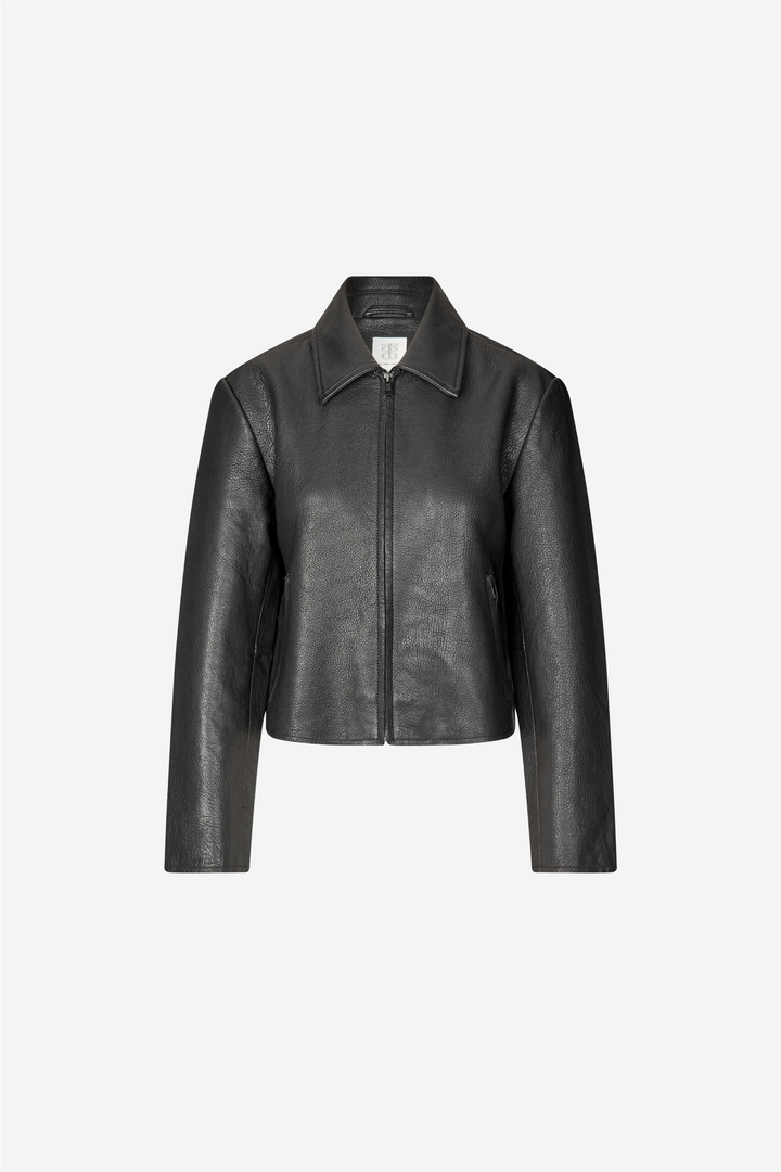 Orleans Leather Jacket Black