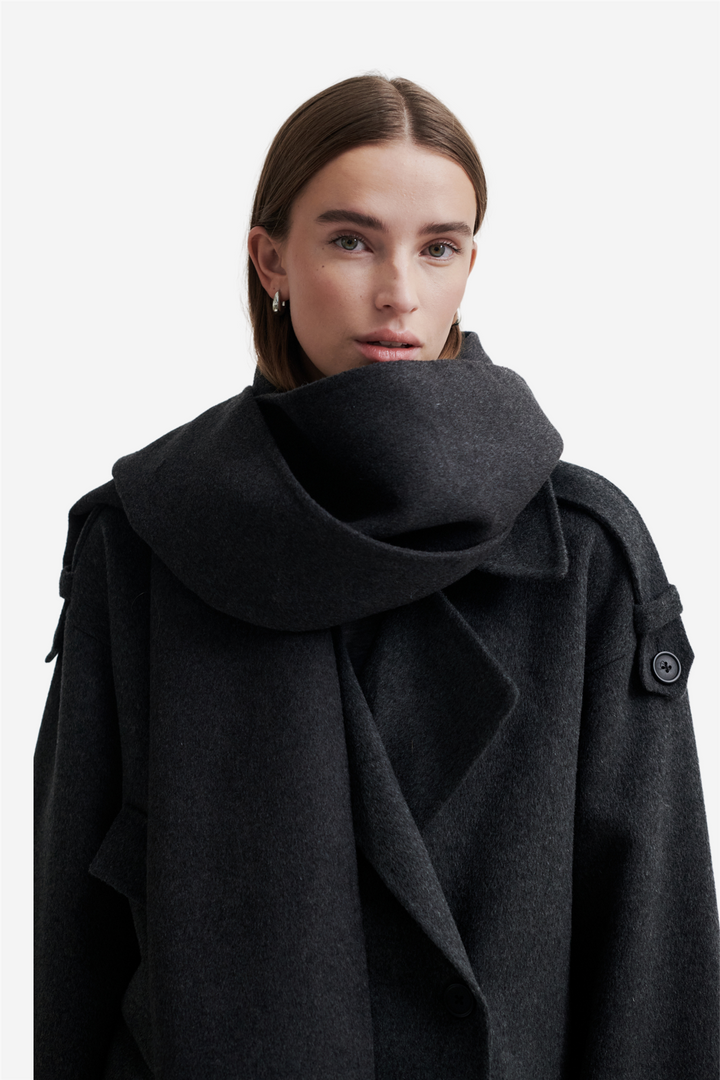 Walance Scarf Dark Grey Melange