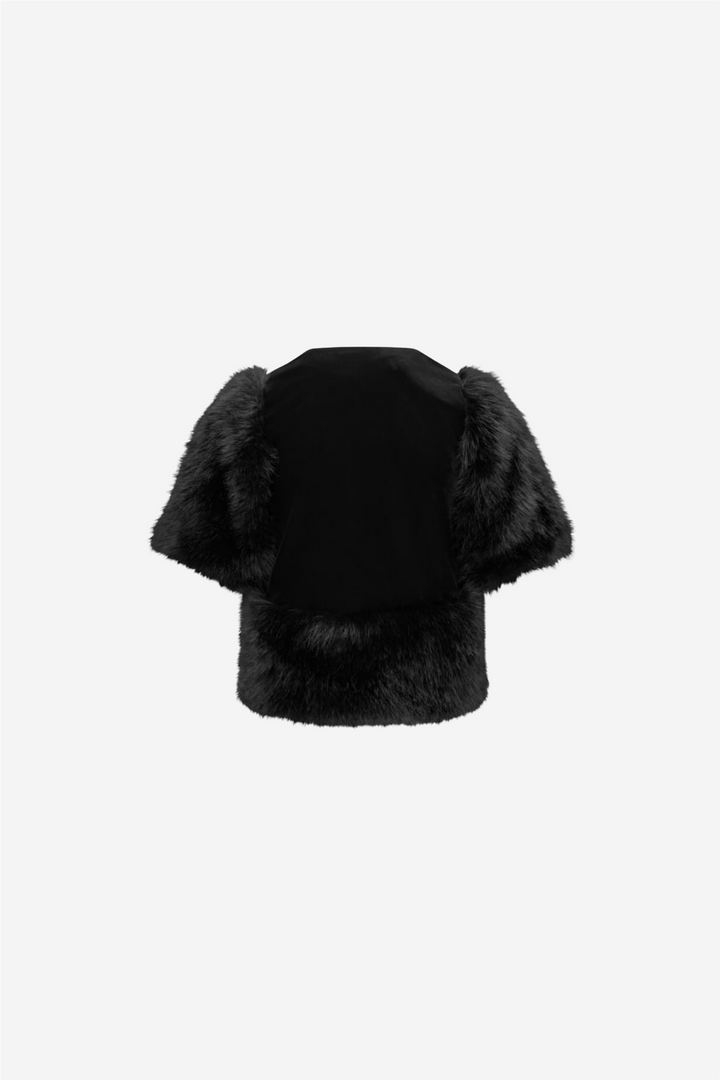 Mone Velour Top Black