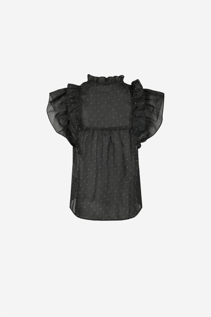 Jayla Bedazzled Top Black