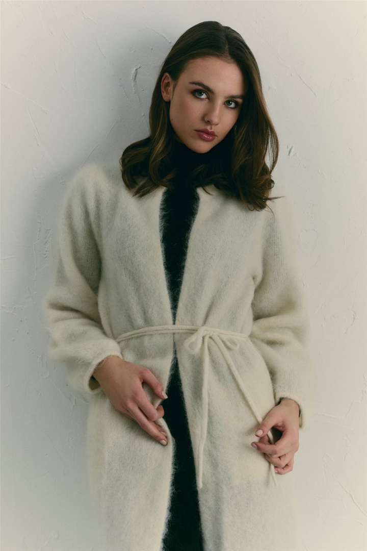 Olivia Chunky Cardigan Bright White