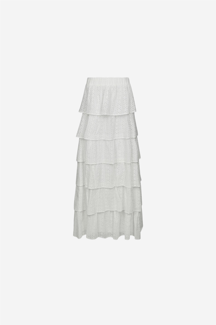 Morris Emb Skirt Off White