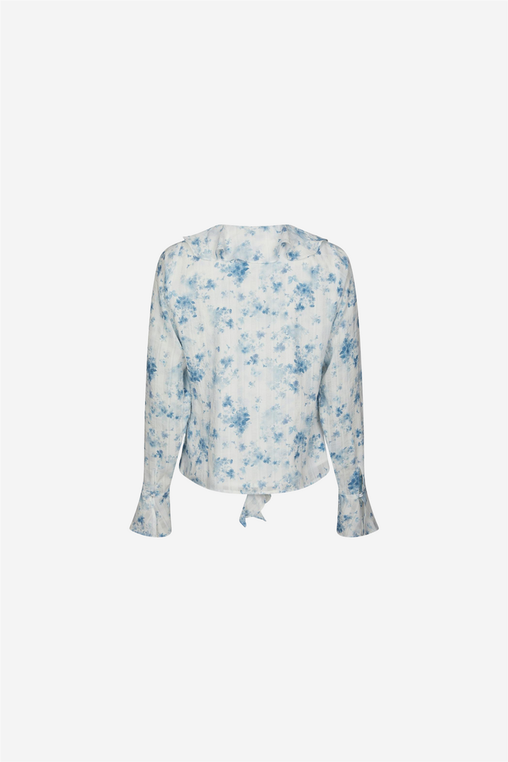 Anika Fleur Blouse Blue Floral