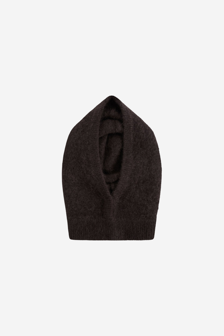 Kajsa Chunky Balaclava Dark Brown
