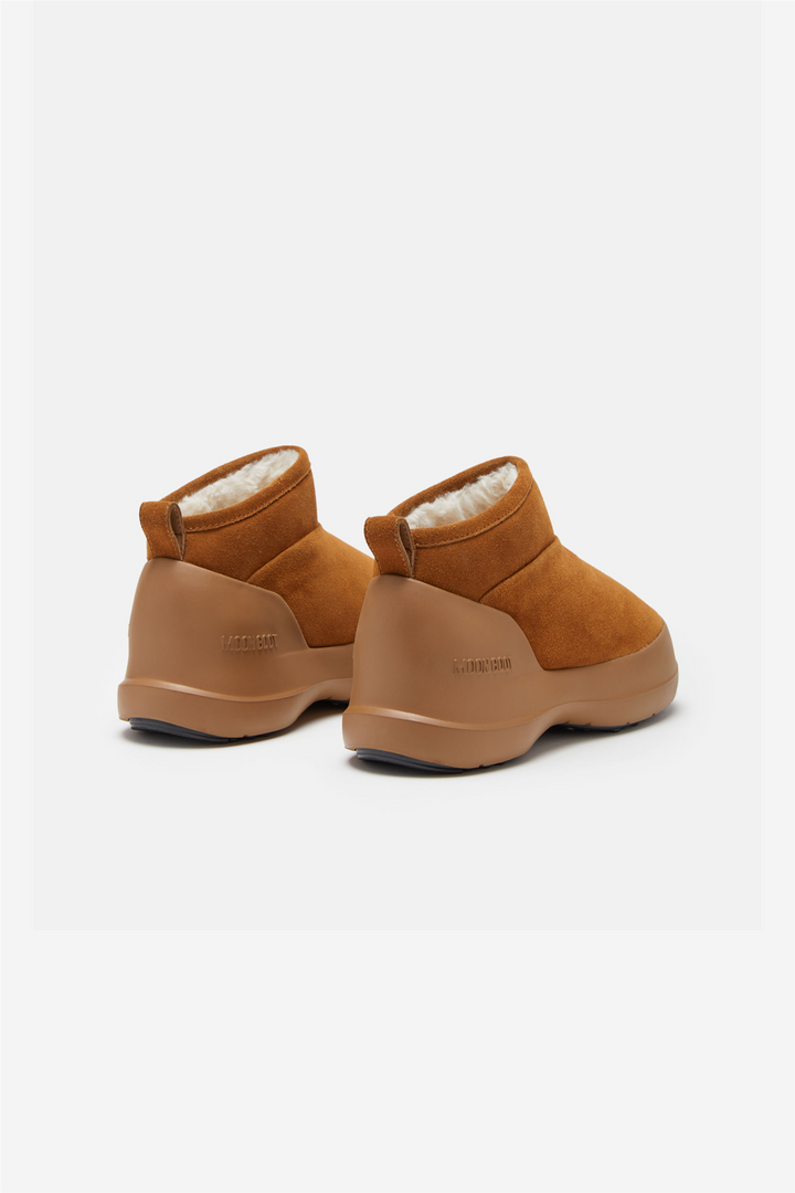 Luna Low Suede Boot Cognac