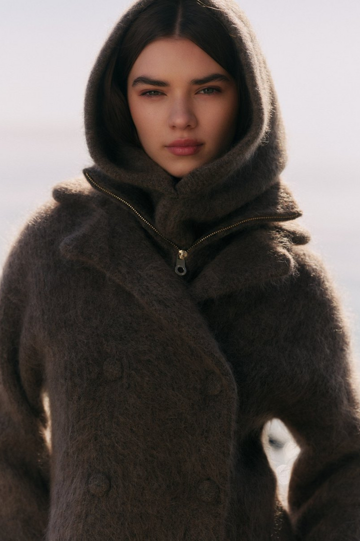 Kajsa Chunky Balaclava Dark Brown