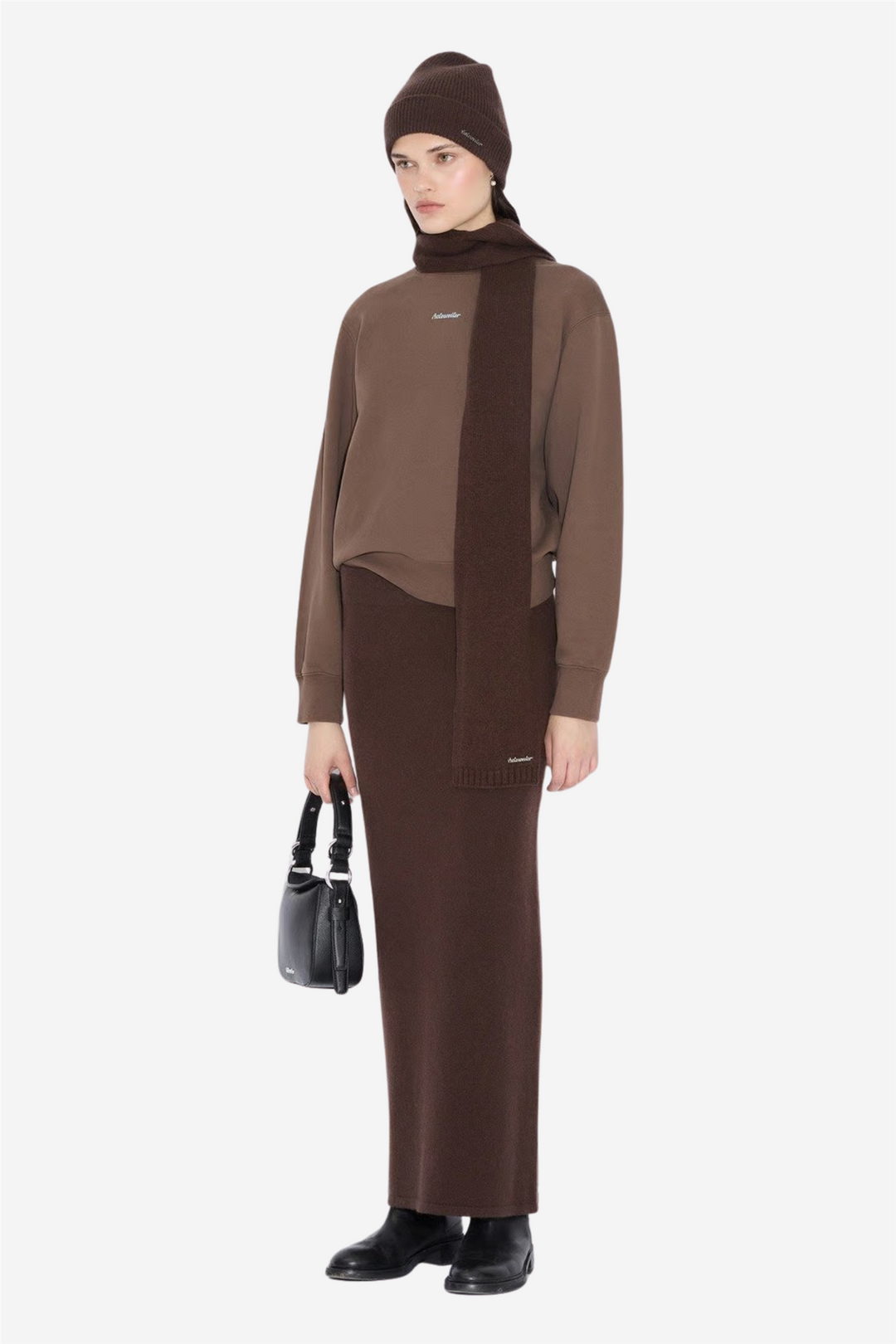 Wool Scarf Brown