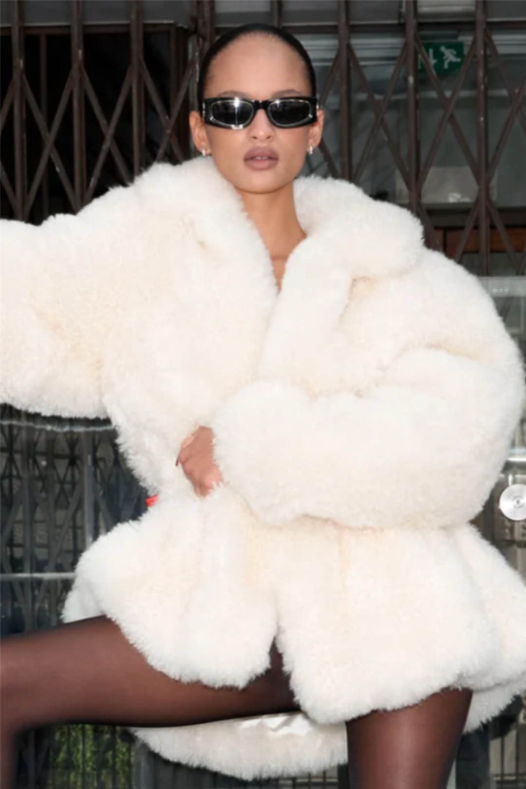 Maeve Shearling Jacket Butter Cream