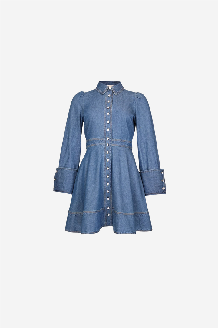 Denim Mini Dress French Blue