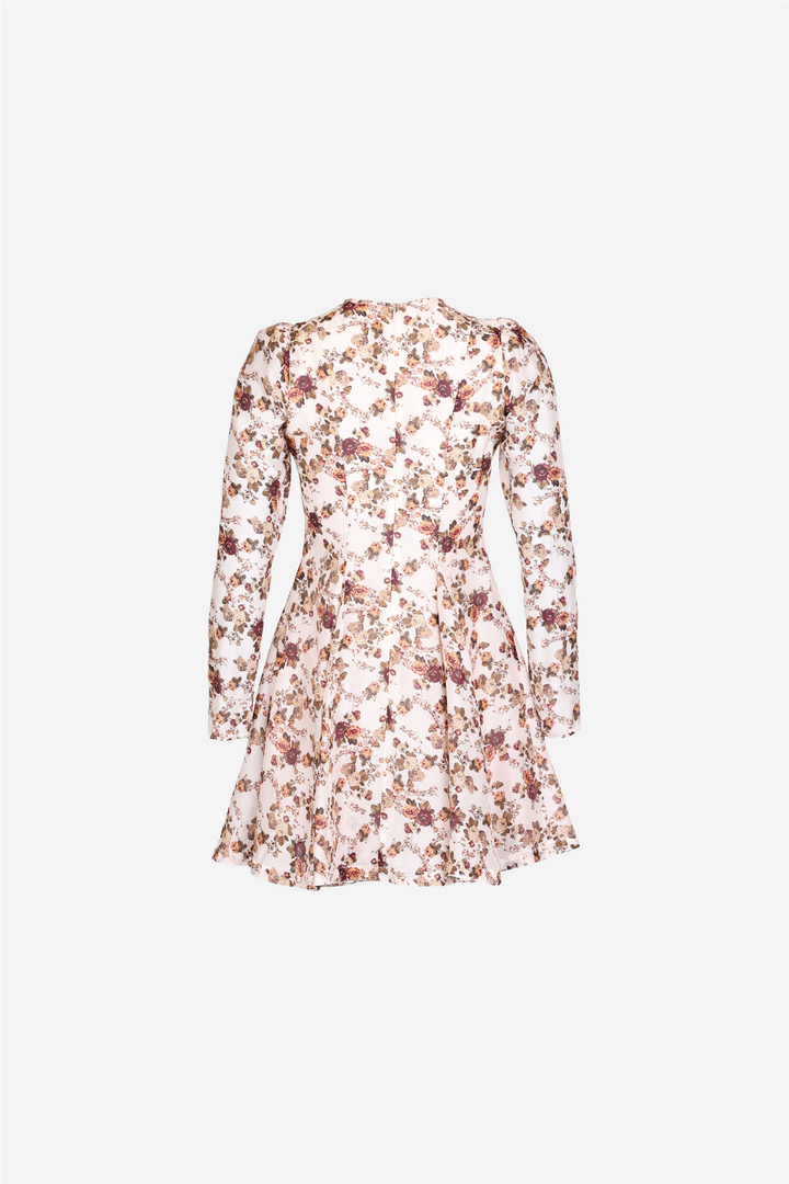 Organza Fitted Dress Vintage Posy