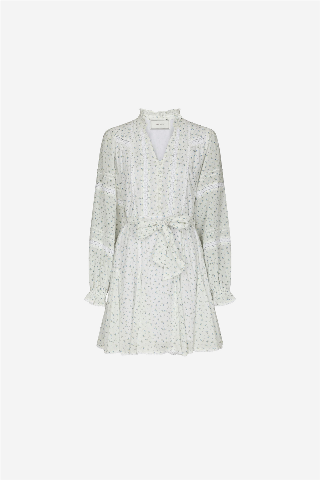 Birgitte Print Flower Dress Off White