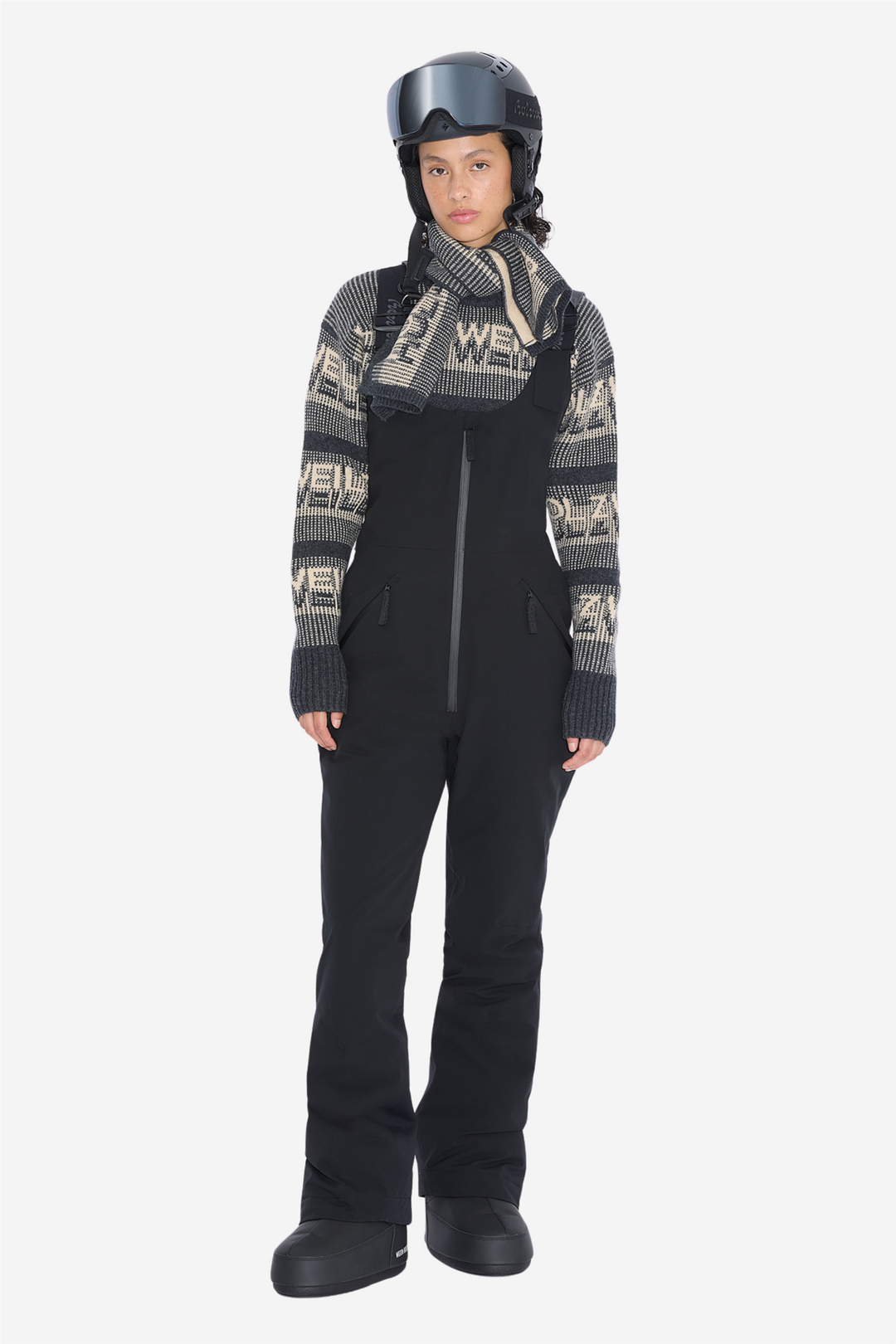 W Tryvann Bib Trousers Dark Grey