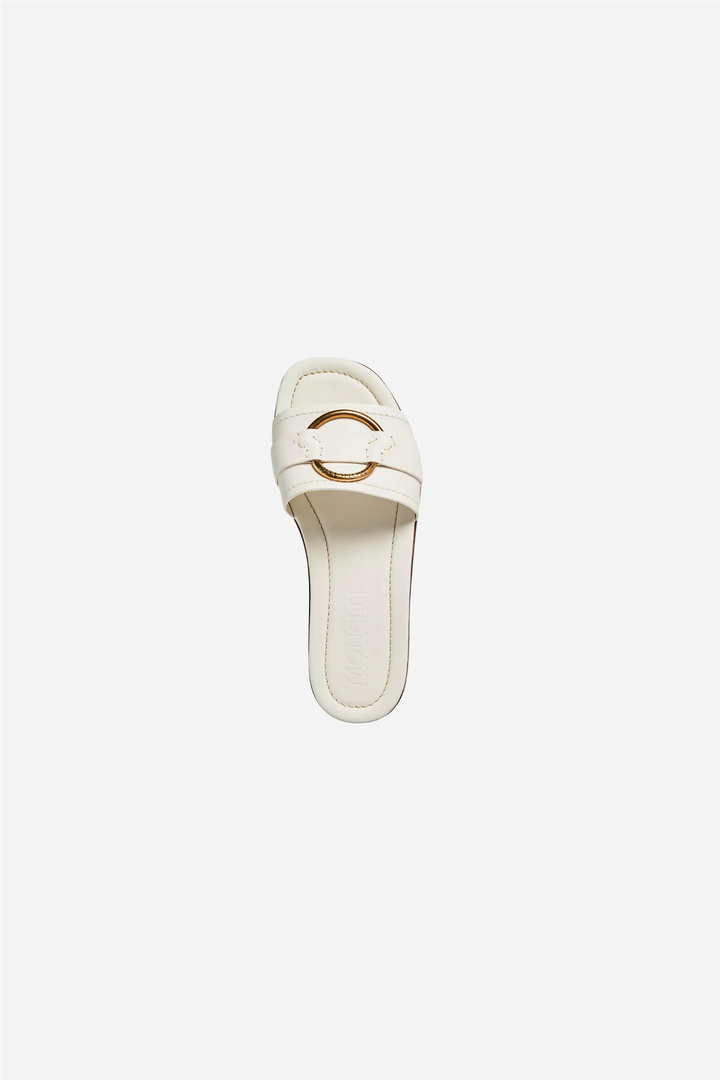 Bell Leather Sliders White