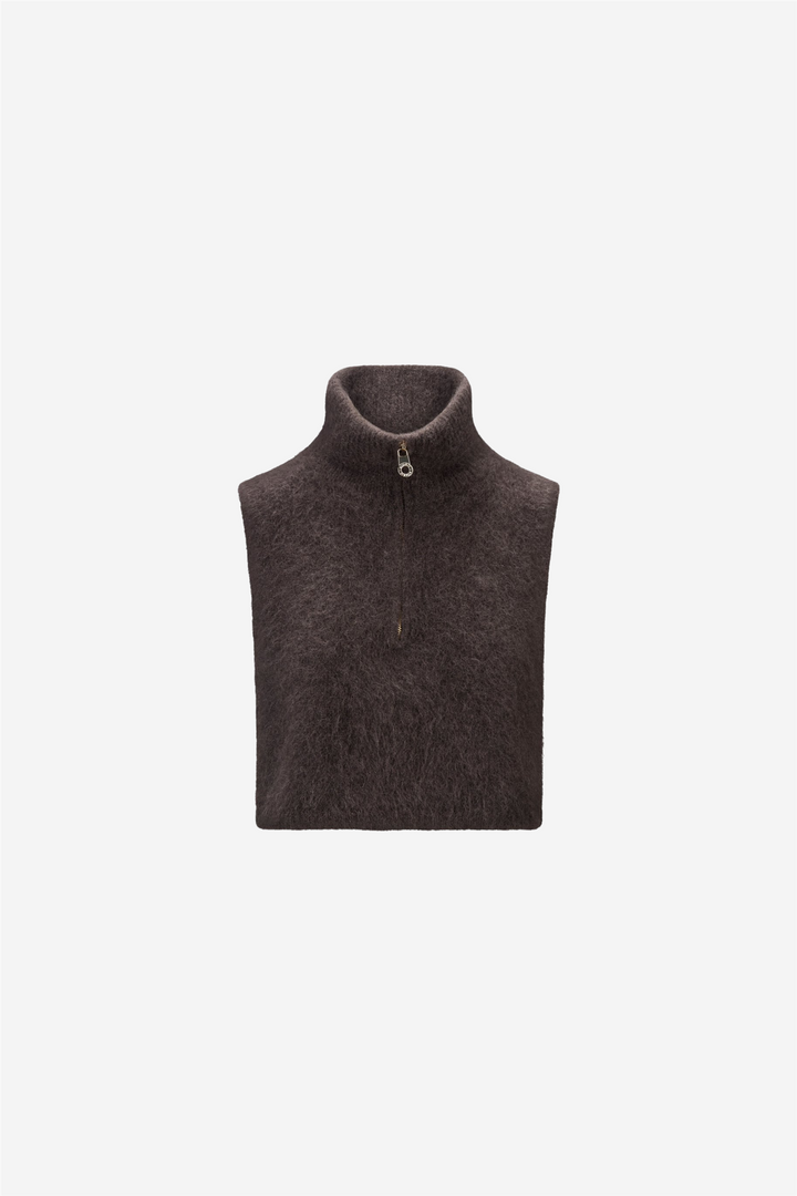 Belinda Chunky High Neck Dark Brown