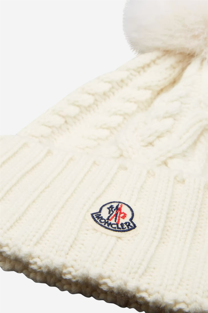 Berretto Tricot Optical White