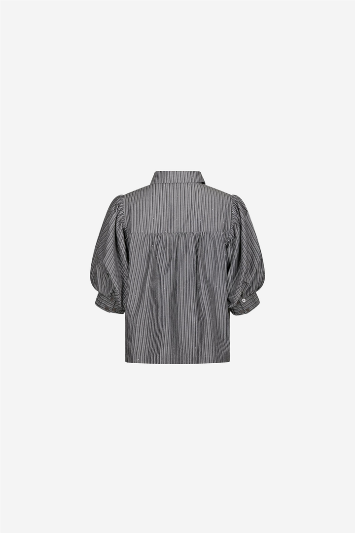 Etta Stripe Shirt Dark Grey