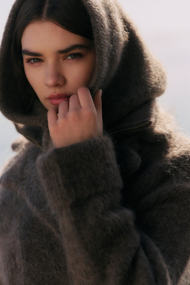 Kajsa Chunky Balaclava Dark Brown