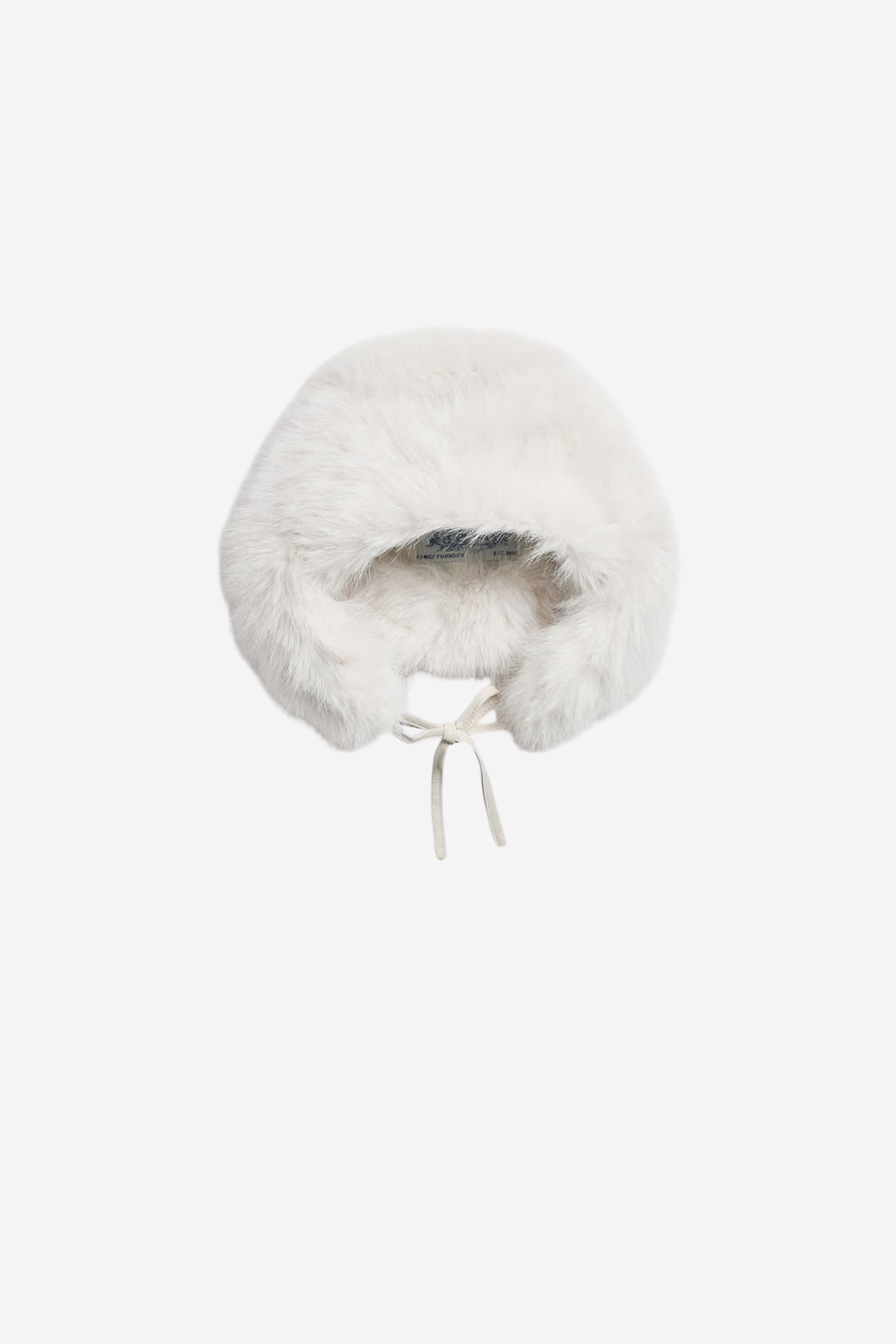 Furry Trapper Hat Off White
