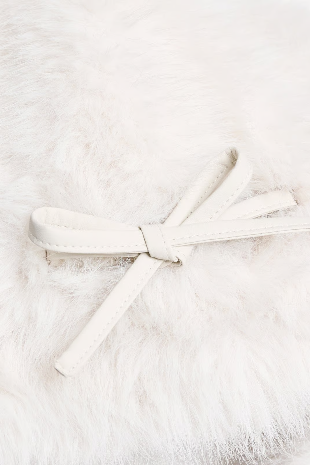 Furry Trapper Hat Off White