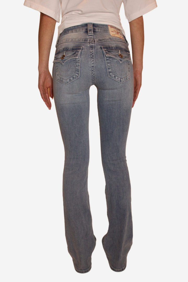 Becca Mid Rise Boot Cut Flap Peak Spot