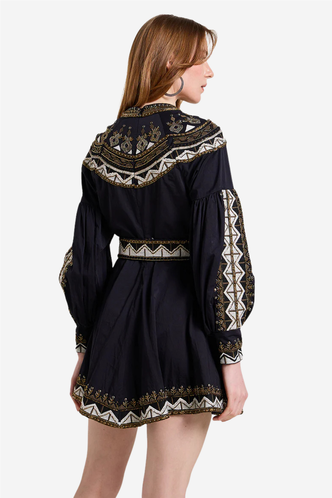Renaissance Mini Dress Onyx Black