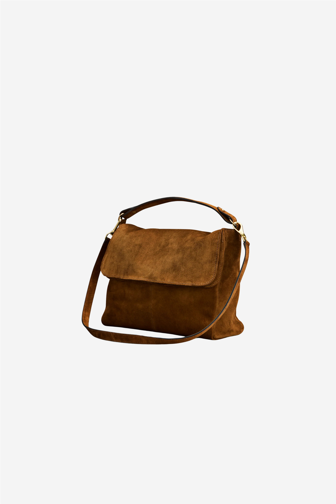 Mabi Shoulder Bag Camel Suede