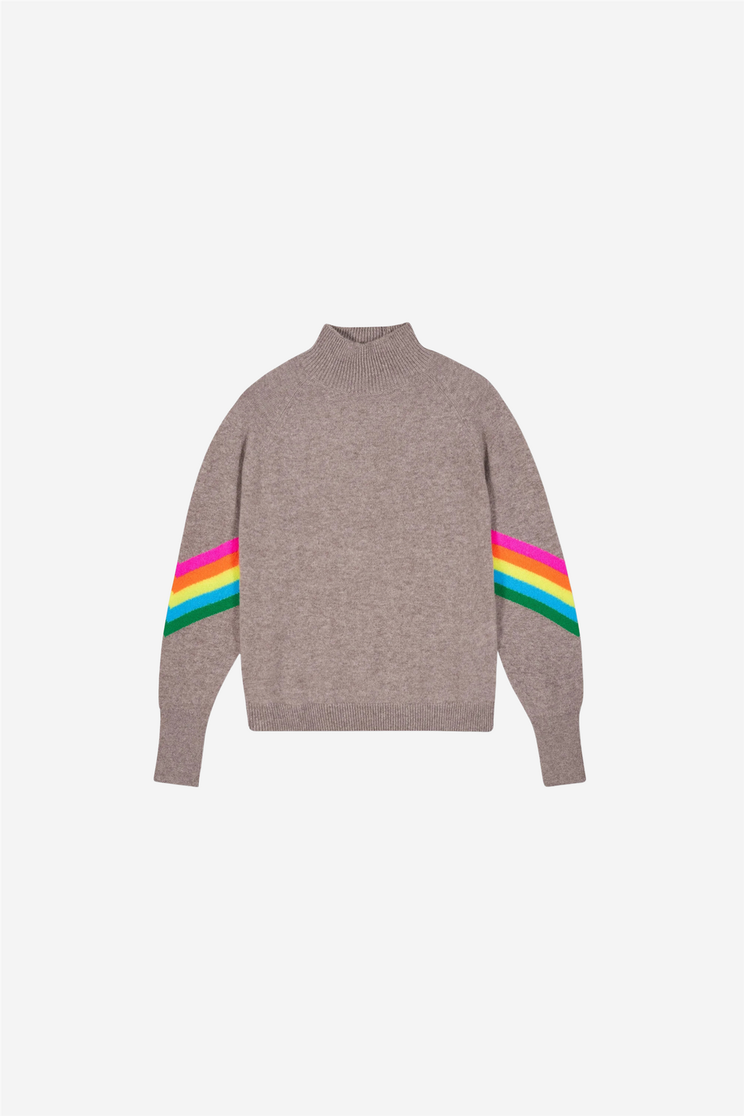 Mock Neck Sweater Taupe