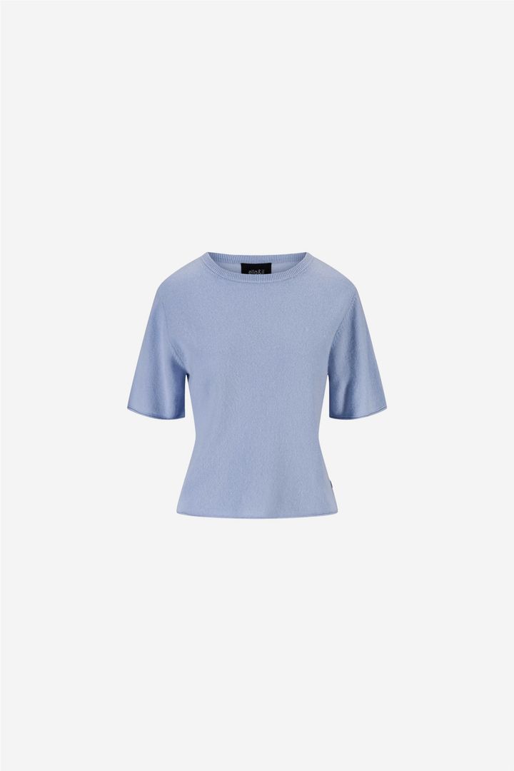 Anette Cashmere Tee Ice Blue