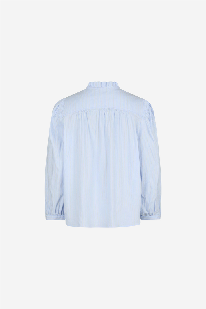 Barba Stripe Blouse Light Blue
