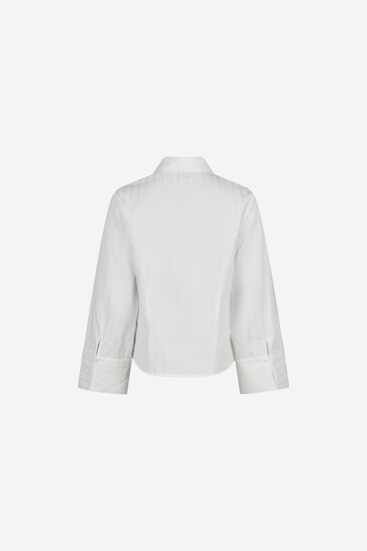 Pink Solid Shirt White