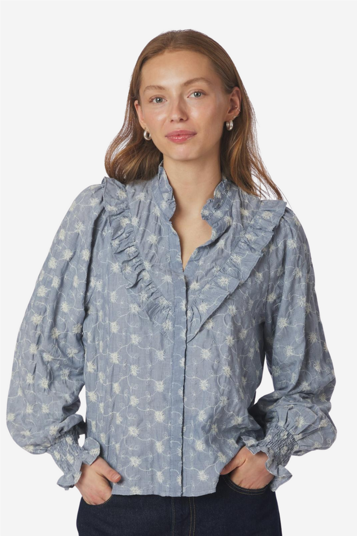 Degas Delicate Blouse Dusty Blue