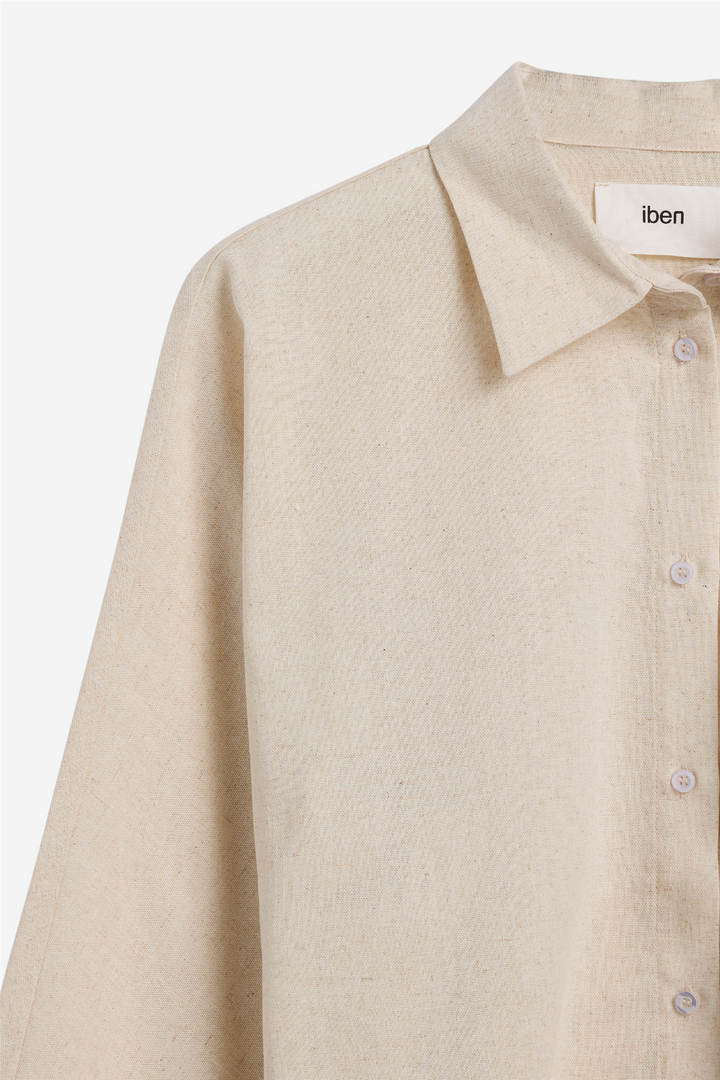 Atari Linen Shirt Raw Beige