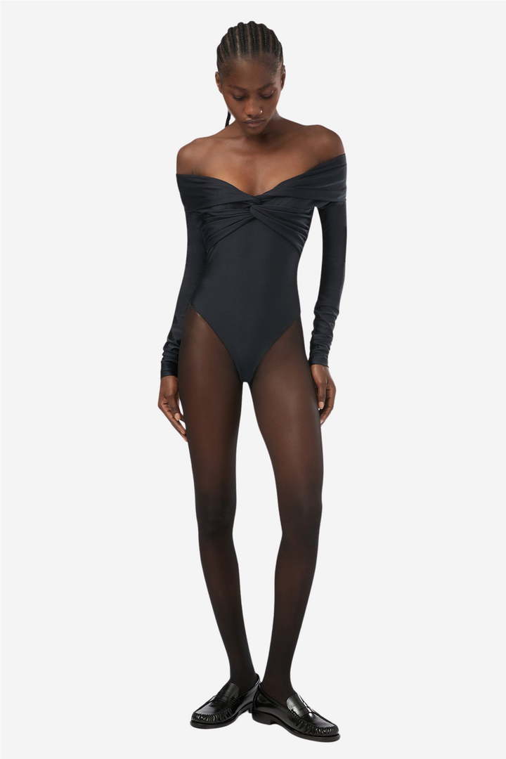Kendall Bodysuit Off-Shoulder Black