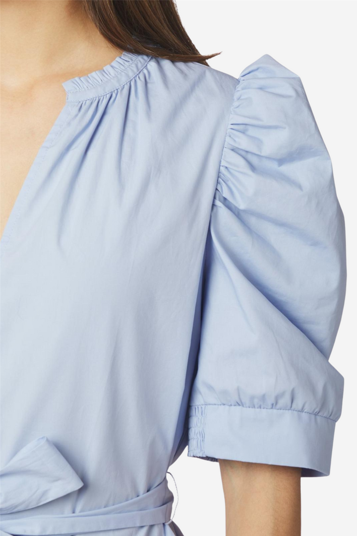 Tabbie Poplin Dress Light Blue